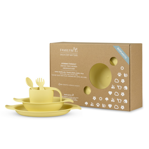 Bioműanyag étkészlet 12+ dobozban - Mangó