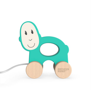 Gurulós fa játék - maki