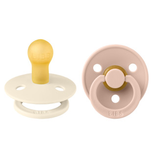 BIBS Colour Duo 1 cumi - Krémfehér-púder