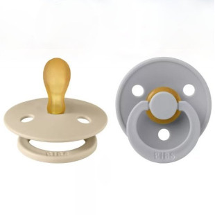 BIBS Colour Duo 1 szimmetrikus cumi - Vanília-delfin