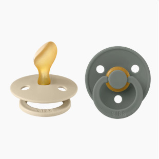 BIBS Colour Duo 2 anatómiai cumi - Vanília-fenyőzöld