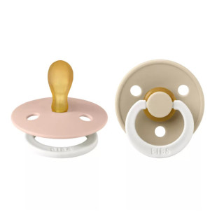 BIBS Colour Duo 2 szimmetrikus cumi esti - Púder-vanília