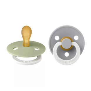 BIBS Colour Duo 2 szimmetrikus cumi esti - Zsálya-delfin