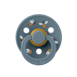 BIBS Studio Colour 1 cumi - Pávakék méhecskék