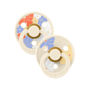 BIBS Studio Virágzás Colour 2 cumi - Krémfehér mix