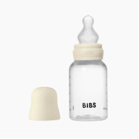 Bibs cumisüveg 150 ml - Krémfehér szilikon etetőcumival