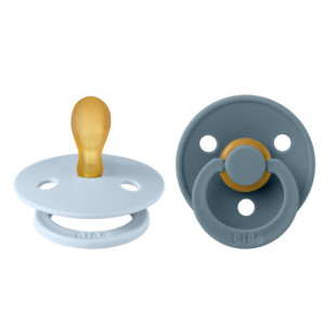 BIBS Colour Duo 1 szimmetrikus cumi - Pasztellkék-páva