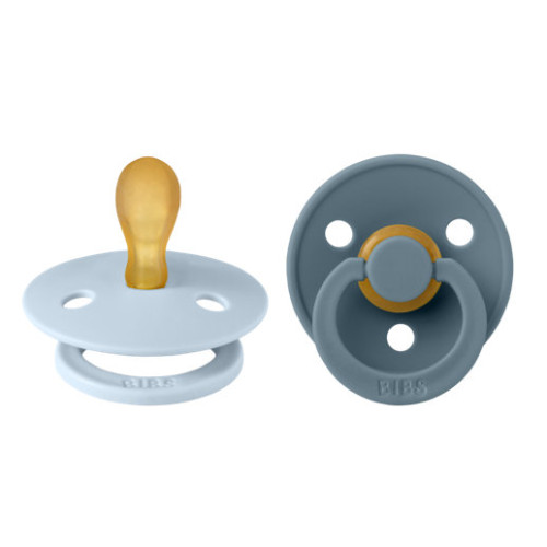 BIBS Colour Duo 1 szimmetrikus cumi - Pasztellkék-páva