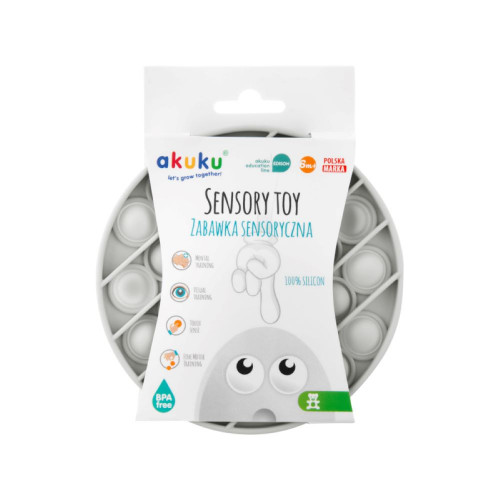 Akuku pop-it relax játék - szürke