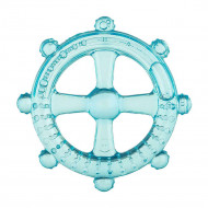 Akuku szilikon rágóka - kék hajókormány