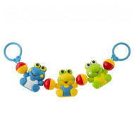 Akuku csörgő babakocsira - béka