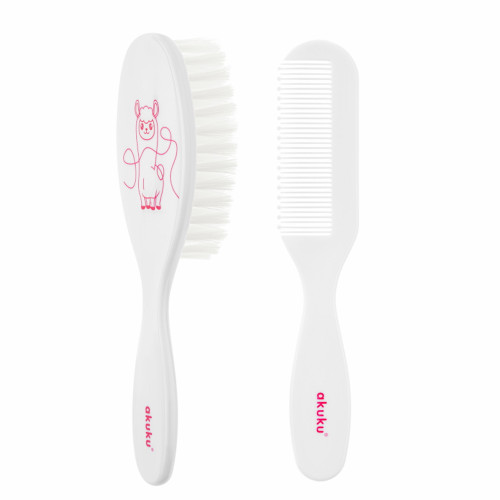 Akuku fésű és kefe - láma