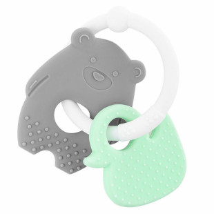 Akuku szilikon rágóka - mackó és kacsa