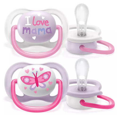 Avent játszócumi ultra air 0-6 lány i love mama