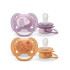 Avent játszócumi 6-18 UltraSoft barack-lila