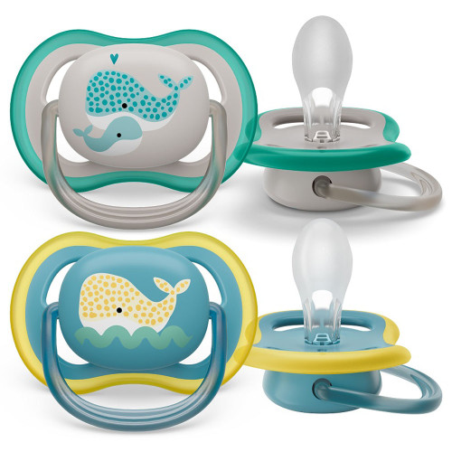 Avent játszócumi Ultra Air 18+ 2 db - Bálna