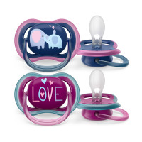 Avent játszócumi Ultra Air 18+ 2 db - Elefánt