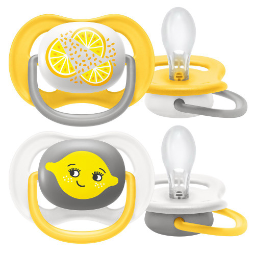Avent játszócumi Ultra Air 6-18 2 db - Neutral Citrus