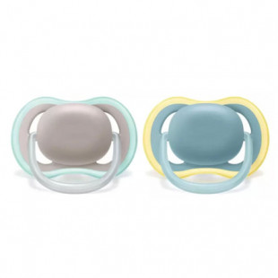 Avent játszócumi ultra air 18+ 2 db - szürke-kék