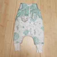 Tipegő bélelt hálózsák menta bébi elefánt