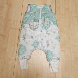 Tipegő bélelt hálózsák menta bébi elefánt