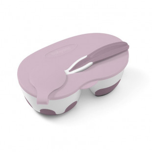 Baby ono kétrekeszes tányér kanállal 1067/02