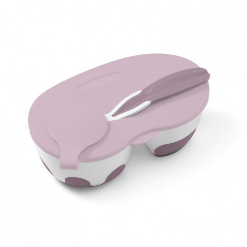 Baby ono kétrekeszes tányér kanállal 1067/02