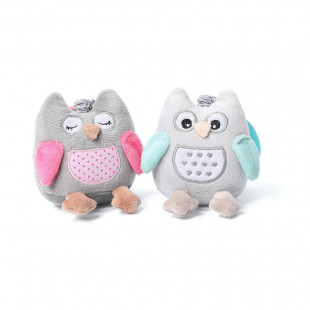 Baby ono plüss rezgő bagoly - sofia rózsaszín
