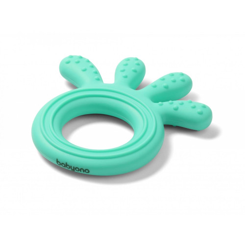 Baby Ono szilikon rágóka - Menta polip