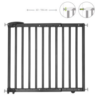 Badabulle ajtórács - fekete