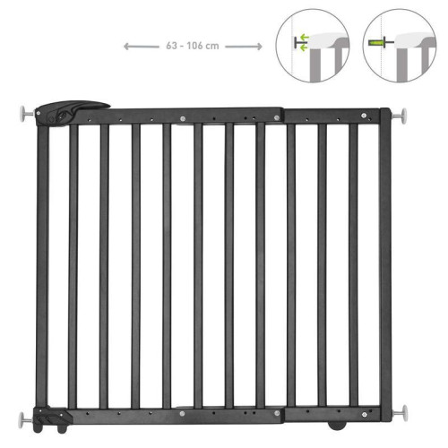 Badabulle ajtórács - fekete