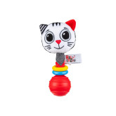 BalibaZoo fejlesztő csörgő-rágóka - Cica