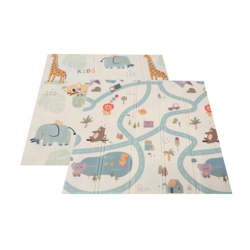 Utazójáróka szőnyeggel és labdákkal - Szürke