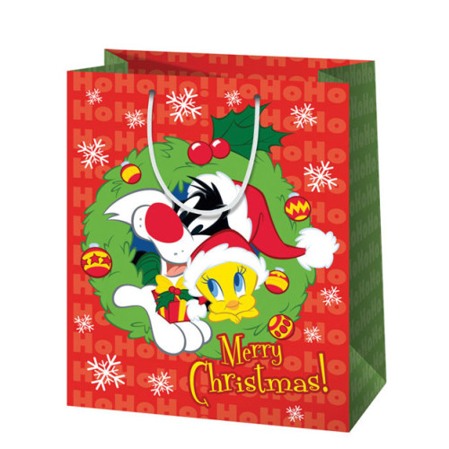 Ajándéktáska - Csőrike és Silvester 19x23x10 cm