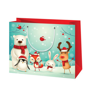 Ajándéktáska - Erdei barátok 32x26x15 cm