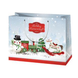 Ajándéktáska - Karácsony 23x18x10 cm