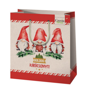 Ajándéktáska - Manók 20x23x9 cm