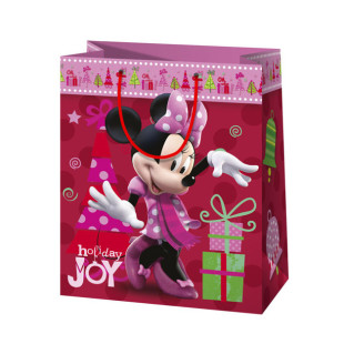 Ajándéktáska - Minnie karácsonya 26x33x14 cm