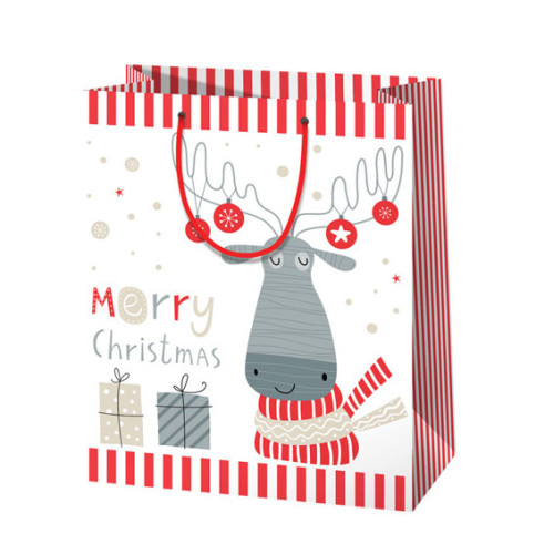 Ajándéktáska - Rénszarvas 18x23x10 cm