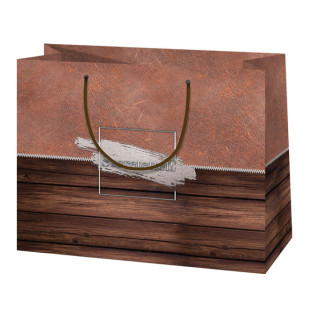 Ajándéktáska 23x18x10 - Szeretettel barna