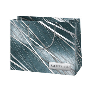 Ajándéktáska 23x18x10 - szürke