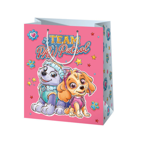 Ajándéktáska 26x33x14 - Pink Paw Patrol