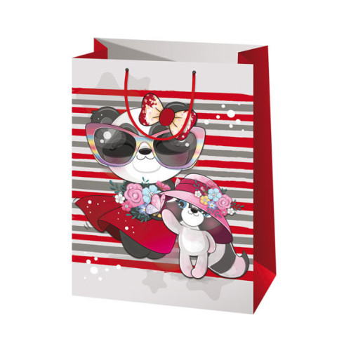 Ajándéktáska 32x44x15 - Pandáék