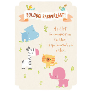 Képeslap - boldog babavárást