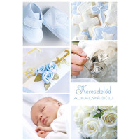 Képeslap - keresztelő fiú