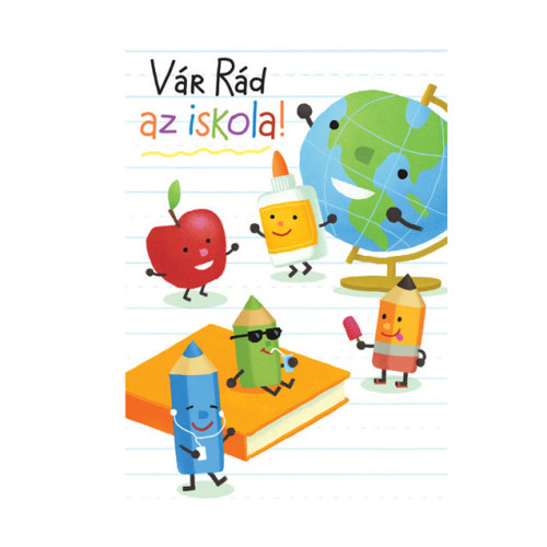 Képeslap ballagásra - Vár Rád az iskola