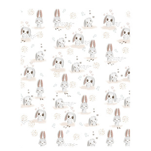 Pelenkázólap puha sík 50x70 cm - Nyuszik