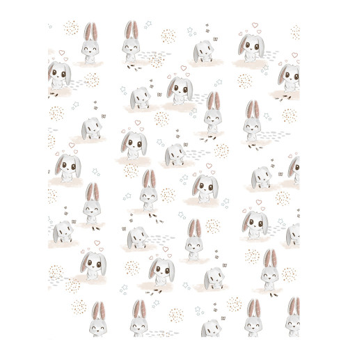 Pelenkázólap puha sík 50x70 cm - Nyuszik