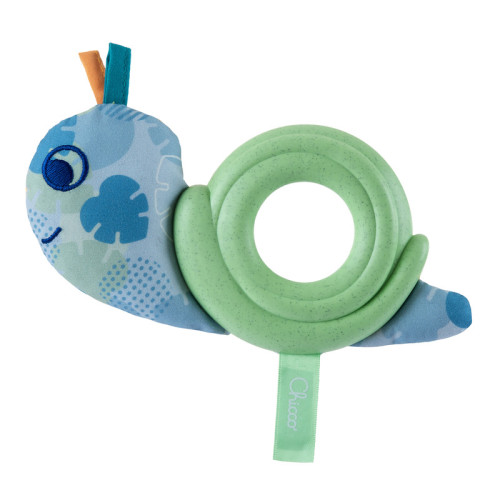 Chicco Baby snail ECO+ rágókás textiljáték