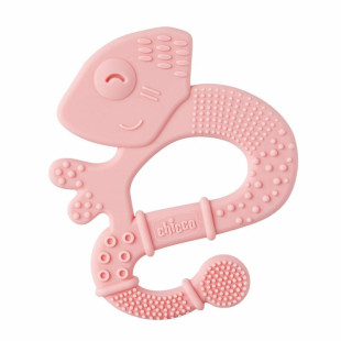 Chicco Super Soft rágóka - Rózsaszín kaméleon